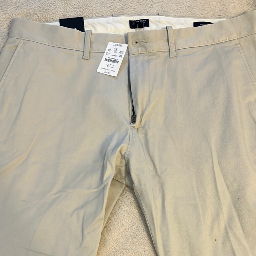 J. Crew Men’s Tan Chinos Versatile Cotton Blend